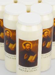 20 velas de novena a San Ignacio de Loyola