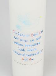 Vela de Confirmación - Frutos del Espíritu Santo - 20cm