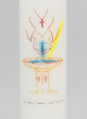 Vela de Bautismo para Adultos - 20 cm