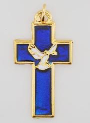 Colgante de Confirmación con Espíritu Santo y Paz - Azul