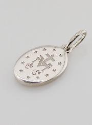 Medalla Milagrosa en Plata y Esmalte Azul