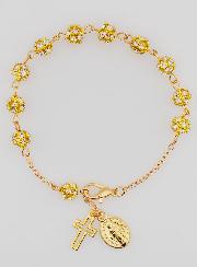 Pulsera con Cruz y Medalla Milagrosa