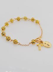 Pulsera con Cruz y Medalla Milagrosa