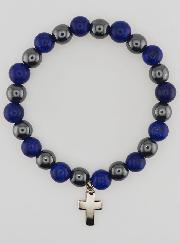 Pulsera de Piedras Naturales - Hematita y Lapislázuli