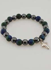 Pulsera de Piedras Naturales - Hematita y Azurita