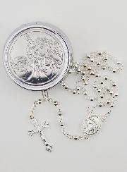 Rosario y caja del ángel de la guarda