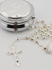 Custodia de la Virgen y el Niño con Rosario