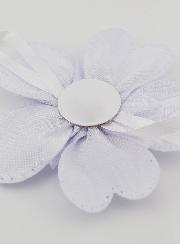 Regalo de Bautizo - Medalla de Cuna con Flores - Ángel de la Guarda