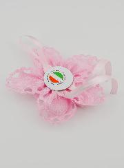 Regalo de Bautismo - Medalla de Cuna de Flores - Ángel de la Guarda