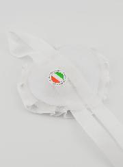 Regalo de Bautizo - Medalla de Cuna con Corazón y Ángel de la Guarda