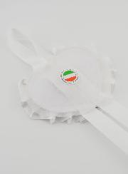 Regalo de Bautizo - Medalla de Cuna con Corazón y Ángel con Linterna