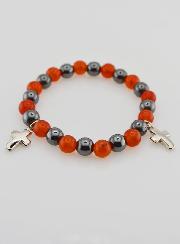 Pulsera de Piedras Naturales - Hematita y Cornalina