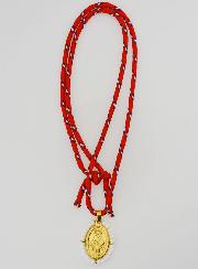 Collar de Medalla Milagrosa y Perlas Blancas