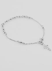 Pulsera con Cruz Religiosa - Plata de Ley 925