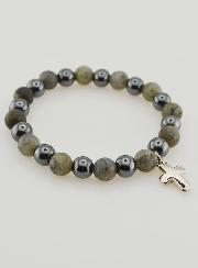 Pulsera de Piedras Naturales - Hematita y Labradorita