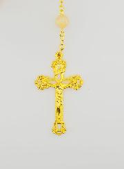 Rosario de la Medalla Milagrosa con Cuentas de Vidrio - Naranja