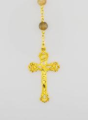 Rosario de la Medalla Milagrosa con Cuentas de Vidrio - Marrón