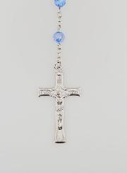Rosario Perlas Facetadas Azules - Medalla Milagrosa
