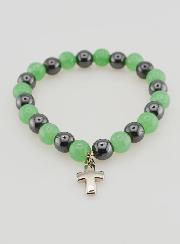 Pulsera en Piedras Naturales de Hematita y Aventurina