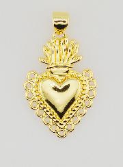 Colgante Ex-Voto en Latón Dorado - 25mm