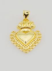 Colgante Ex-Voto en Latón Dorado - 25mm