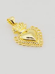 Colgante Ex-Voto en Latón Dorado - 25mm