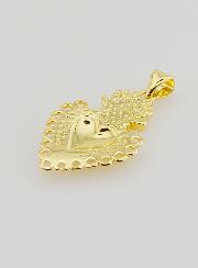 Colgante Ex-Voto en Latón Dorado - 25mm