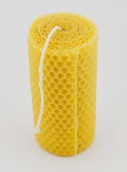 Vela de cera de abejas natural en forma de panal - 10 cm