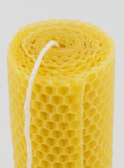 Vela de cera de abejas natural en forma de panal - 10 cm