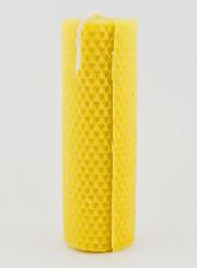 Vela de cera de abeja natural en forma de panal - 15 cm