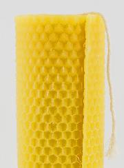 Vela de cera de abeja natural en forma de panal - 20 cm