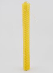 Vela de cera de abeja natural en forma de panal - 20 cm