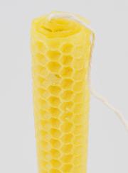 Vela de cera de abeja natural en forma de panal - 20 cm