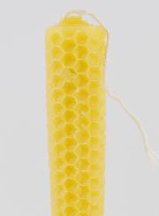 Vela de cera de abeja natural en forma de panal - 20 cm