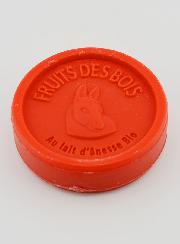 Jabón orgánico de leche de burra y frutos del bosque - 100 g