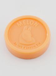 Jabón orgánico de leche de burra y melón - 100 g