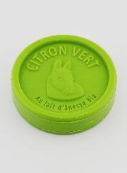 Jabón orgánico de leche de burra y lima - 100 g