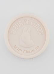 Jabón orgánico de leche de burra y flor de algodón - 100 g