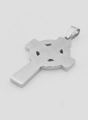 Colgante de cruz celta en acero inoxidable - 45 mm