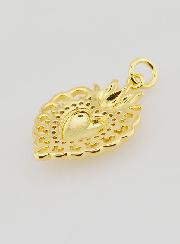 Colgante Ex-Voto en Latón Baño de Oro - 22mm