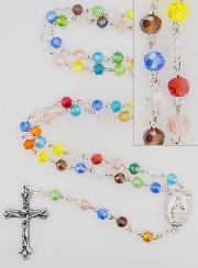 Rosario de la Medalla Milagrosa con Cuentas Multicolores