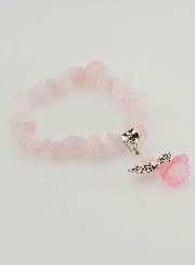 Pulsera infantil de ángel de la guarda - Rosa