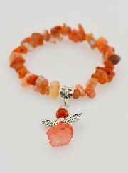 Pulsera infantil de ángel de la guarda - Naranja