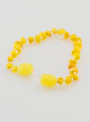 Pulsera de bebé en ámbar báltico claro