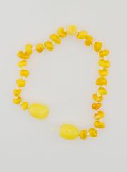 Pulsera de bebé en ámbar báltico claro