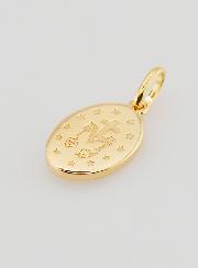 Medalla Milagrosa, bañada en oro y esmalte blanco