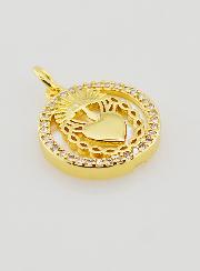 Medalla Ex-Voto, Nácar y Brillantes - 16 mm