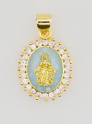 Medalla Milagrosa Azul - 17 mm