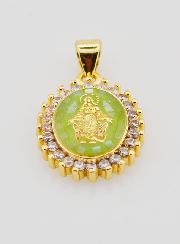 Medalla Milagrosa Verde - 17 mm