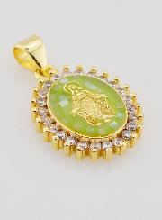 Medalla Milagrosa Verde - 17 mm